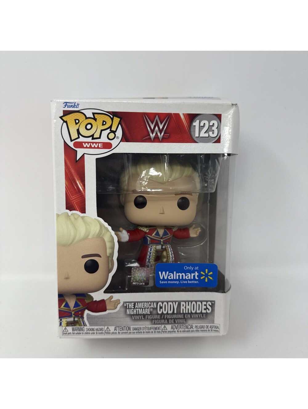 Funko Pop! Vinyl WWE Cody Rhodes #123 Walmart Exclusive Vinyl Figure Multicolor